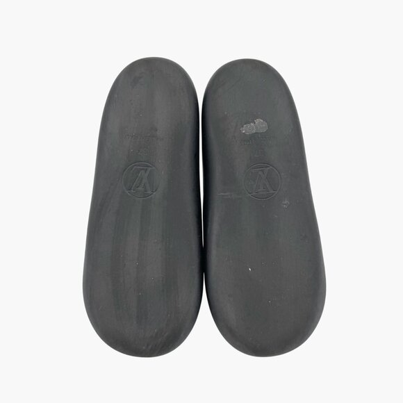 Louis Vuitton Sunbath Black LV Monogram Pool Slide Sandals Size 37 US 7 Women's - Picture 13 of 15